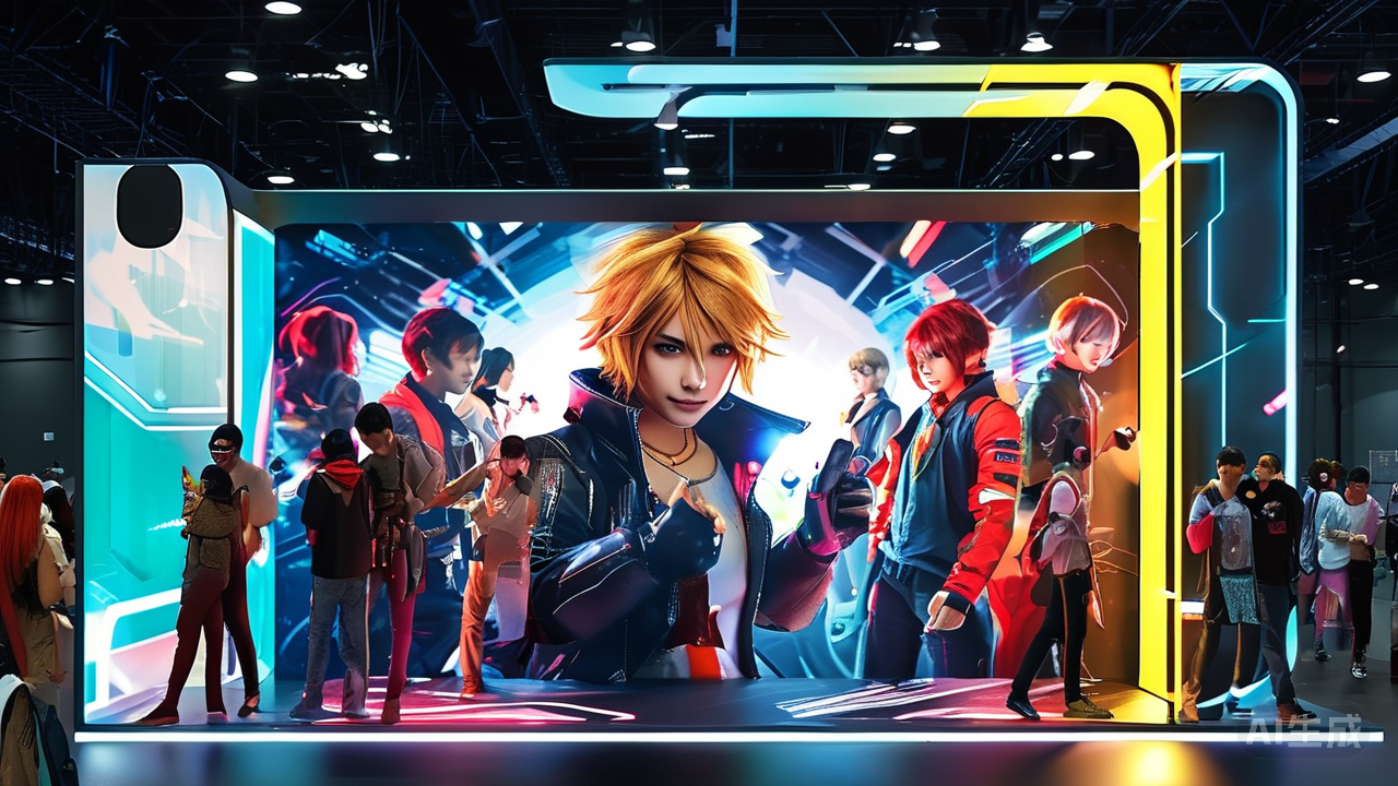 《碧蓝航线》展台设计：双生奇境引爆BW